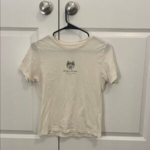 Women's Cream Short Sleeve Tee